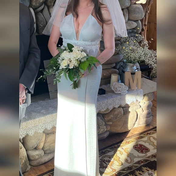 Metallic wedding prom dress - Picture 6 of 16